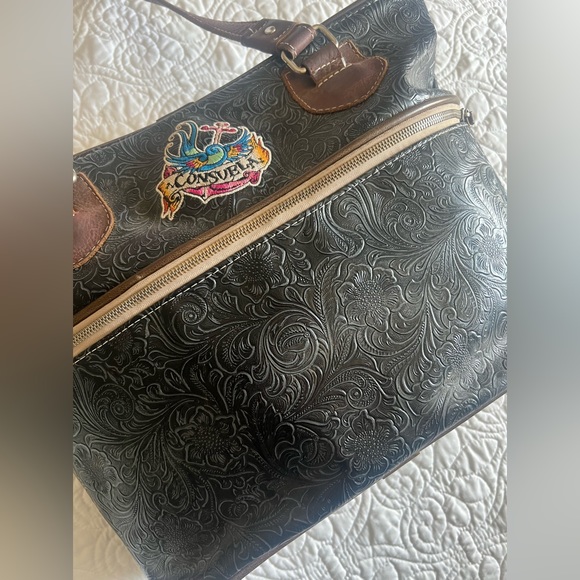 Consuela Bags Copy Consuela Zippered Leather Bag Preloved Poshmark